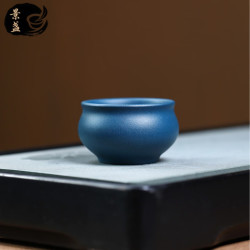 景盏 紫砂杯天青泥50CC