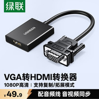 绿联 高清视频转接 VGA转HDMI转换器