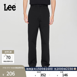 Lee 【Logo织标】LMB009918204男士直筒休闲裤 黑色