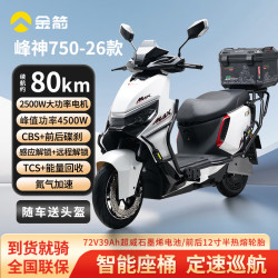 金箭 峰神750-26款 2500W大功率 月慕白 72V39A 电动摩托车
