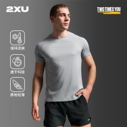 2XU Aero系列 速干透气 灰色反光 L 运动T恤