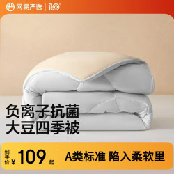 网易严选 云感大豆被 10%大豆纤维A类空调被子2500g 200*230cm四季被云杉灰 云杉灰