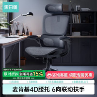 黑白调 P2 Pro 二代 人体工学椅 曜黑 标配款