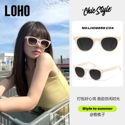 LOHO 新款2026墨镜 偏光防晒紫外线 复古圆框