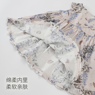 巴厘小猪 女童无袖背心连衣裙 紫藤漫舞 90cm