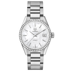 TAG Heuer 卡莱拉系列母贝钻石女机械手表