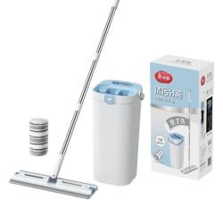美丽雅 免手洗 平板拖把 带桶