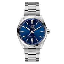 TAG Heuer 卡莱拉系列蓝色日历型手表机械男表官方正品