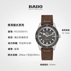 RADO Tradition传承系列 R3250-灰 男士自动机械手表