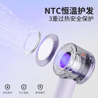 荣事达 高速电吹风机 蓝光离子护发 樱花粉
