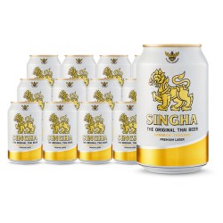 SINGHA 泰国啤酒 拉格啤酒 330ml*12听装 泰国原装进口正品保证