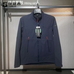 探路者 24新款立领软壳衣男式春秋户外防风防泼水透气弹力旅行外套