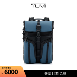 TUMI 【秋冬新品】ALPHA BRAVO男士双肩包时尚挺括双肩包 灰蓝色