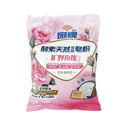 扇 酵素浓缩皂粉 玫瑰香 洗衣粉 568g