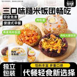 拾光兽 糙米饭团燕麦肉包蛋+燕麦鸡肉团+肉松火腿饭团 100g/袋*3+30g/袋*2