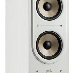 Polk Audio Signature Elite ES60 高分辨率HiFi立式扬声器,适用于家庭影院,Hi-Res认证,兼容 Dolby Atmos 和 DTS:X(件),白色