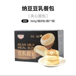 味美欣 纳豆豆乳餐包 360g 慢发酵独立包装