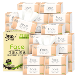 洁柔 可 湿水粉Face抽纸3层110*抽*27包