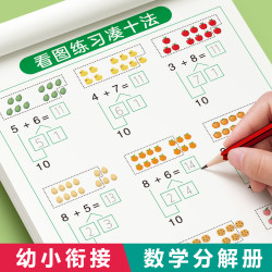 金枝叶 凑十法借十法加减法分解法练习册 6本