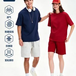倍福来 男女通用短袖T恤 纯棉重磅潮