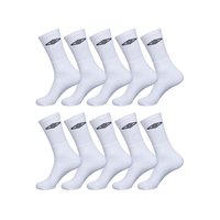 Umbro 男士包装 10双黑色袜子 白色 43-46