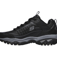 Skechers 男式 Energy Afterburn -50081 路跑鞋 防滑 Black 尺码14 Wide