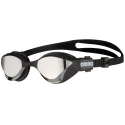 arena 阿瑞娜 用于铁人三项和健身的 Cobra Tri 护目镜，带滑动防雾功能,Silver/Black,Swipe Anti-Fog (NEW)