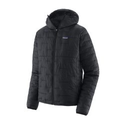 Patagonia 男式 M's Micro Puff 连帽夹克, 黑色
