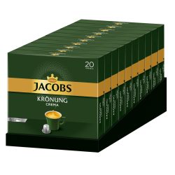 Krönung Crema 咖啡胶囊，200 粒 Nespresso 兼容胶囊，10 包，10 x 20 杯，1040 克