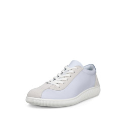 ECCO 爱步 女士 Soft Zero Lace Up 休闲鞋 Air Shadow White 37 EU