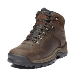 Timberland 男性 Flume 登山靴 中筒 经典 防水 Dark Brown-2024 New 尺码9.5