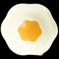 IPCOSI 宝宝蛋花餐盘自主进食吃饭专用辅食碗吸盘硅胶儿童餐具食品接触级