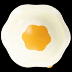 IPCOSI 宝宝蛋花餐盘自主进食吃饭专用辅食碗吸盘硅胶儿童餐具食品接触级