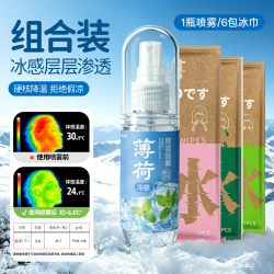 万宝绿 冰感湿巾 6包
