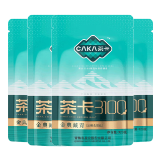 茶卡 3100金典藏青盐家用加碘食用盐青海湖盐天然结晶无抗结剂原生盐 3100加碘金典藏青盐4包