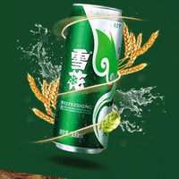 雪花 啤酒清爽拉罐500ml*12罐整箱批发原汁麦啤酒全麦酿造
