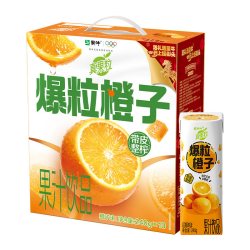 蒙牛 真果粒爆粒橙子味果汁牛奶含乳饮料240g×10包送礼礼盒