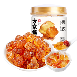 方家铺子 桃胶200g瓶装 搭配拉丝雪燕皂角米