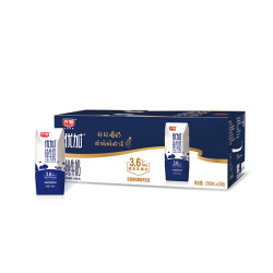 光明 优加纯牛奶200ml*24盒 钻石装3.6g乳蛋白早餐奶整箱送礼京东自营