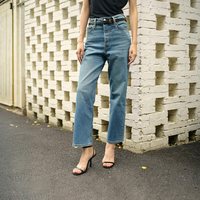 移动端、88VIP：Levi's 女士高腰直筒牛仔裤 72693-0208