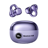 纽曼 A99 AI同声传 紫色 骨传导概念耳夹式蓝牙耳机