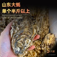 盛港湾5只/份 山东鲜活生蚝 新鲜海蛎子特大海鲜牡蛎贝壳即食水产山东蚝 XXXXL(190g及以上)