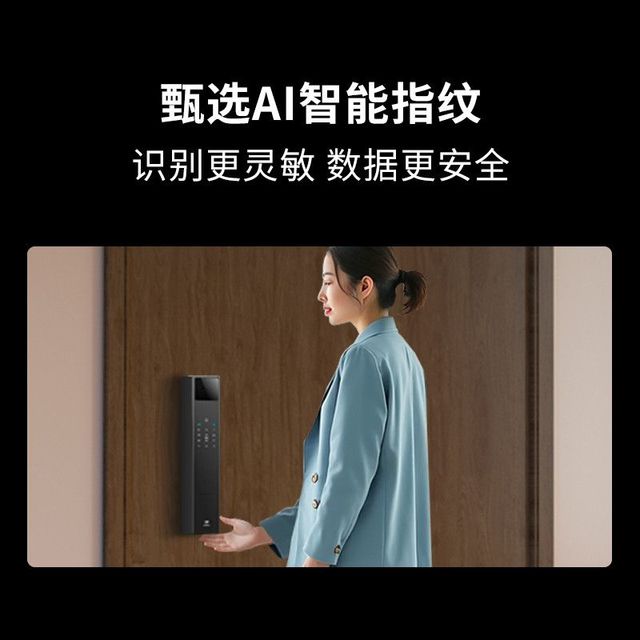 德施曼 A3FD 智能门锁 人脸识别 指纹密码锁 霸王锁体版