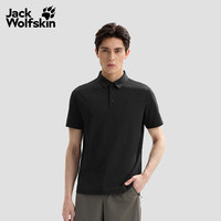 Jack Wolfskin 男士HIKING速干氧气休闲Polo衫A67445 黑色/6000 XL
