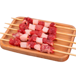 艾克拜尔 羊肉串（15g*50）+牛肉串（15g*50串） 共1500g  羊肉猪肉任选