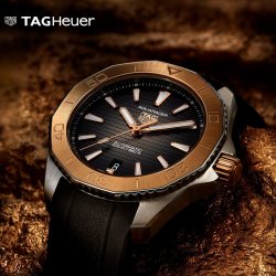 TAG Heuer 竞潜系列 18K 5N玫瑰金渐变表盘
