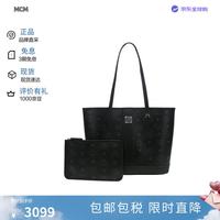 MCM Visetos小号单肩手提包黑色