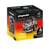 PLAYMOBIL 大众 T1 Camper GER 版标志性复古露营车带运动器材,车顶架子和贴纸板适合 4 岁以上儿童72313