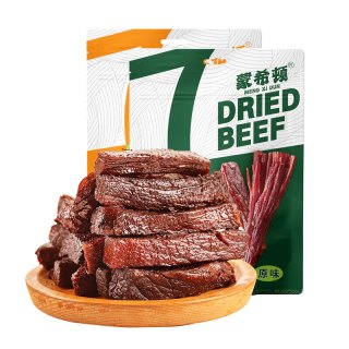 今日必买：蒙希顿 真空独立包装牛肉干 原味+五香各 250g