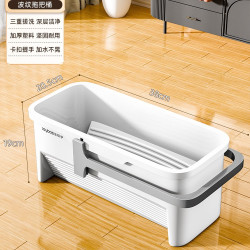 佳帮手 JBS-JMTB-28S01-GOG2P 海绵拖把带桶 2024新款 吸水免手洗 胶棉地拖布